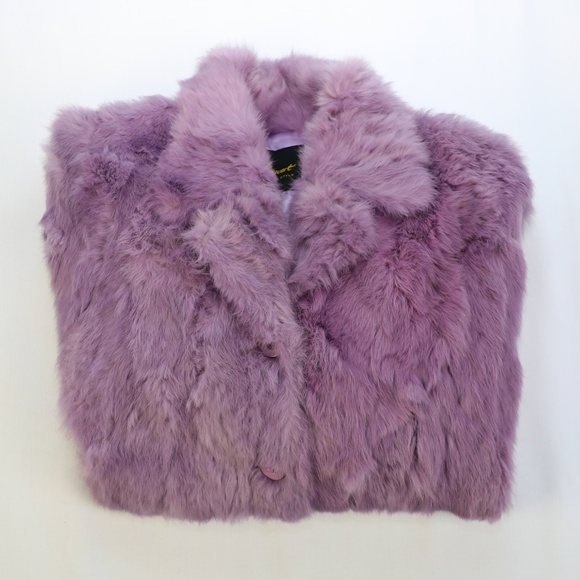 PURPLE FUR COAT - Picture 7 of 7